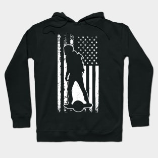 Onewheel Nation American Flag One wheel Rider Hoodie